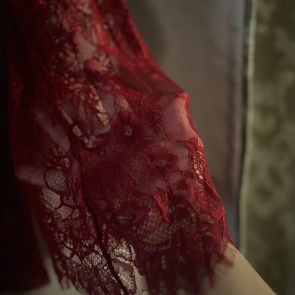 UPDATED PICS COMING! Beautiful Sheer Floral Top, All-Lace Back. Simply Gorgeous - Picture 6 of 7